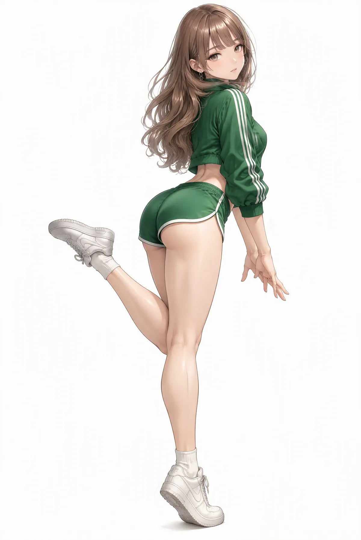 마네킹과 같은 포즈로 다시 그려진 캐릭터